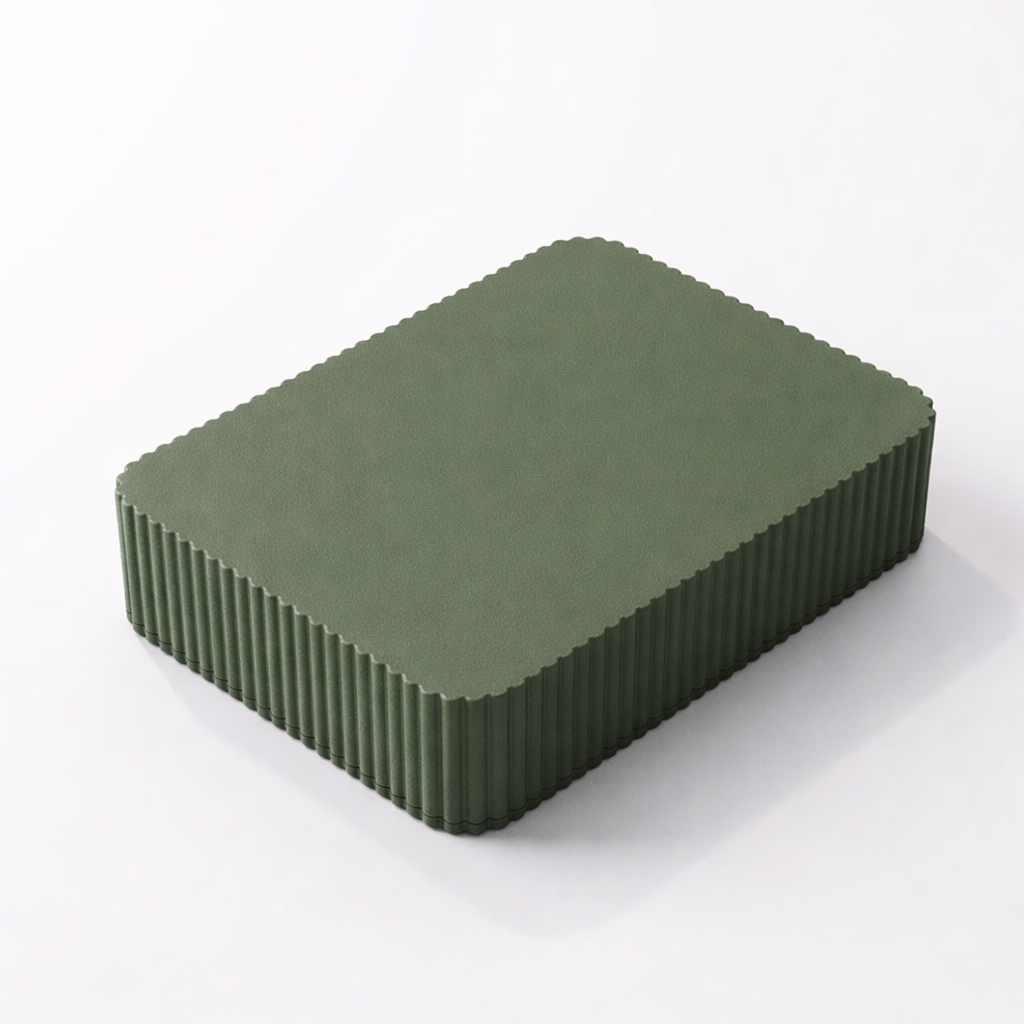 3D tiskan etui za karte PRIME zelen PLA organizer s pokrovom