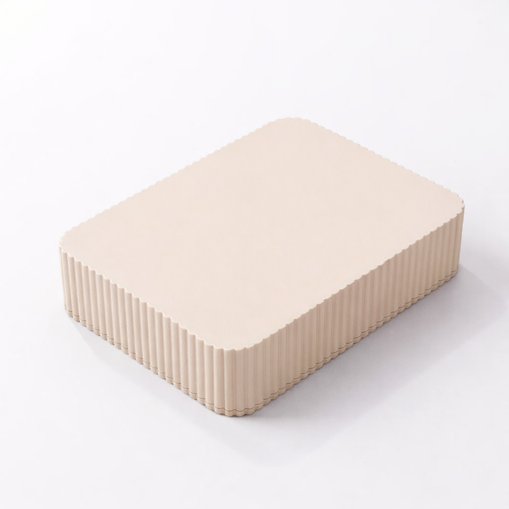 3D tiskan etui za karte PRIME bež PLA organizer s pokrovom