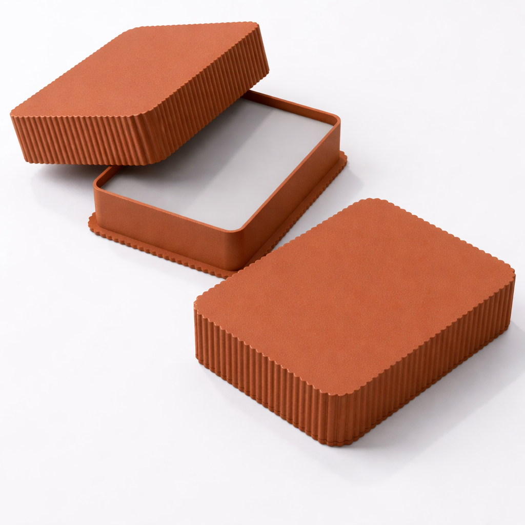 3D tiskan etui za karte PRIME terakota PLA organizer s pokrovom