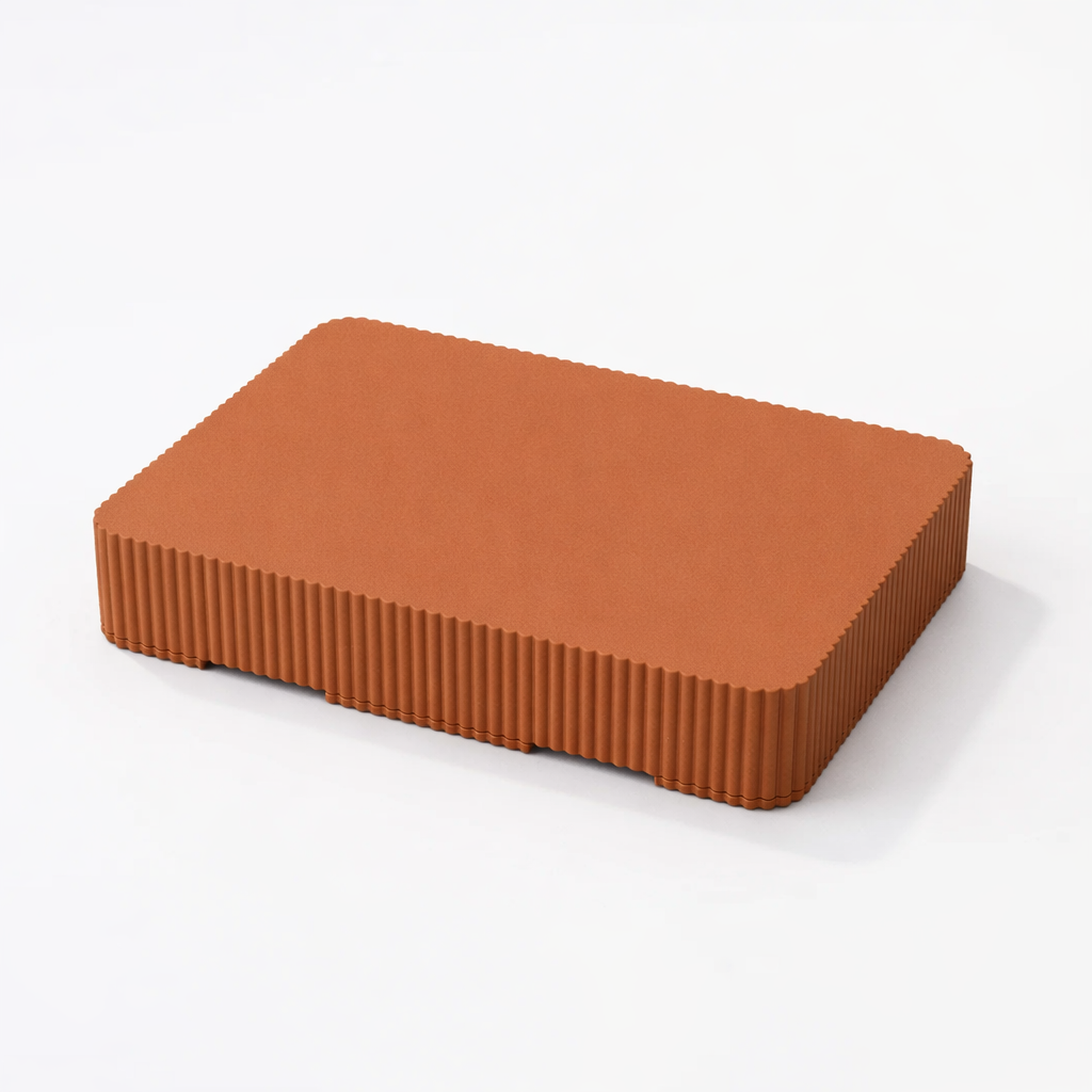 3D tiskan etui za karte PRIME DUO terakota minimalističen dizajn zaščita kartic