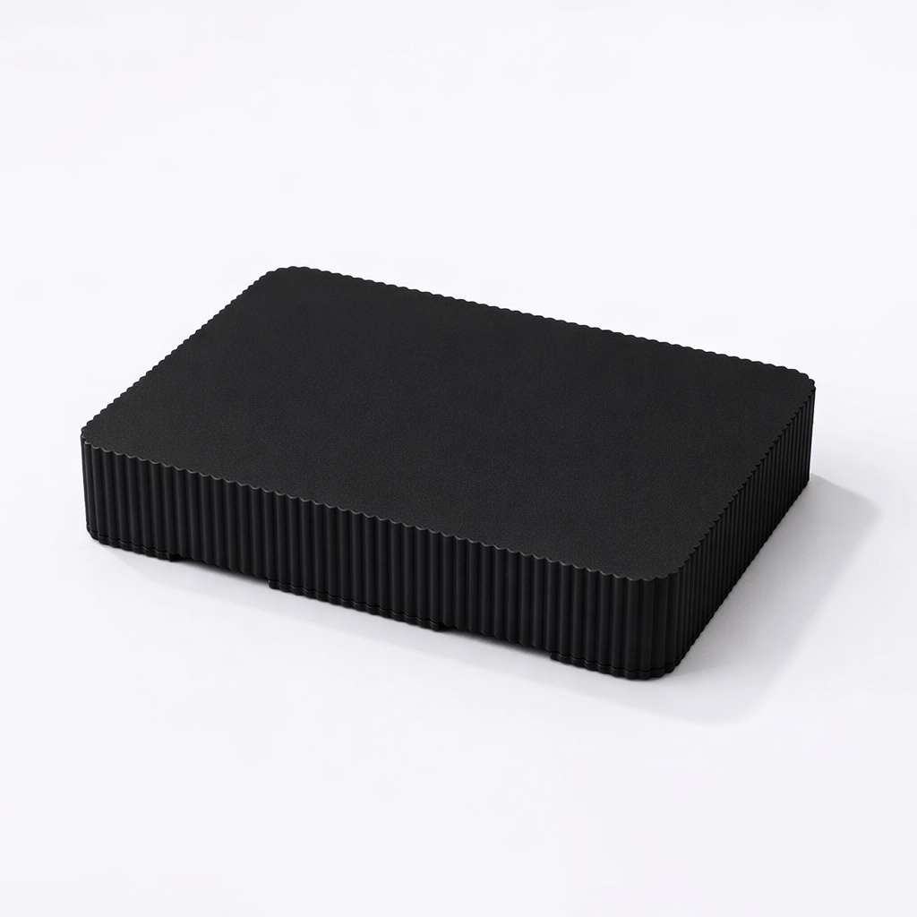 3D tiskan etui za karte PRIME DUO črn minimalističen dizajn zaščita kartic