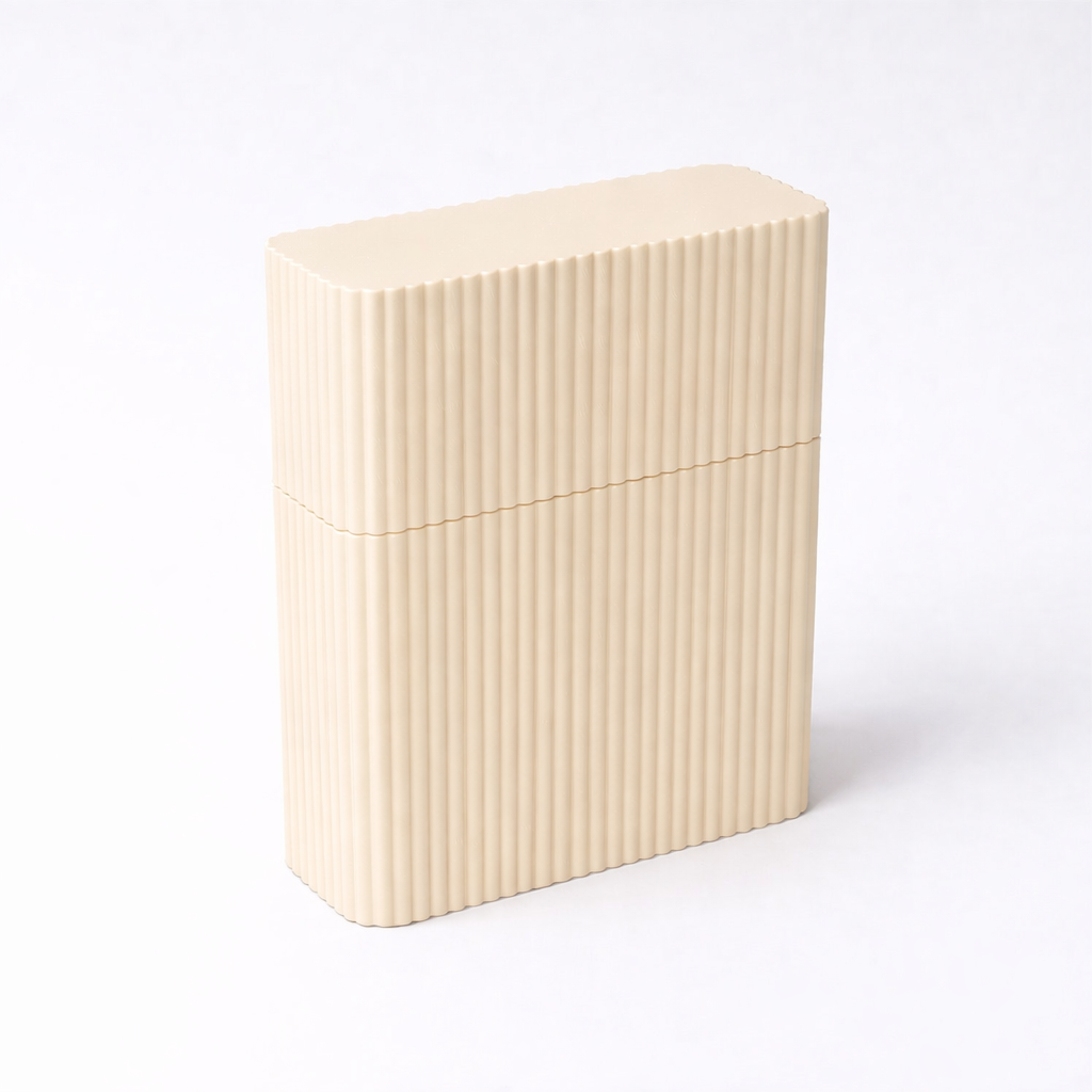 3D tiskan etui za karte TOWER bež eleganten organizator za zaščito kartic
