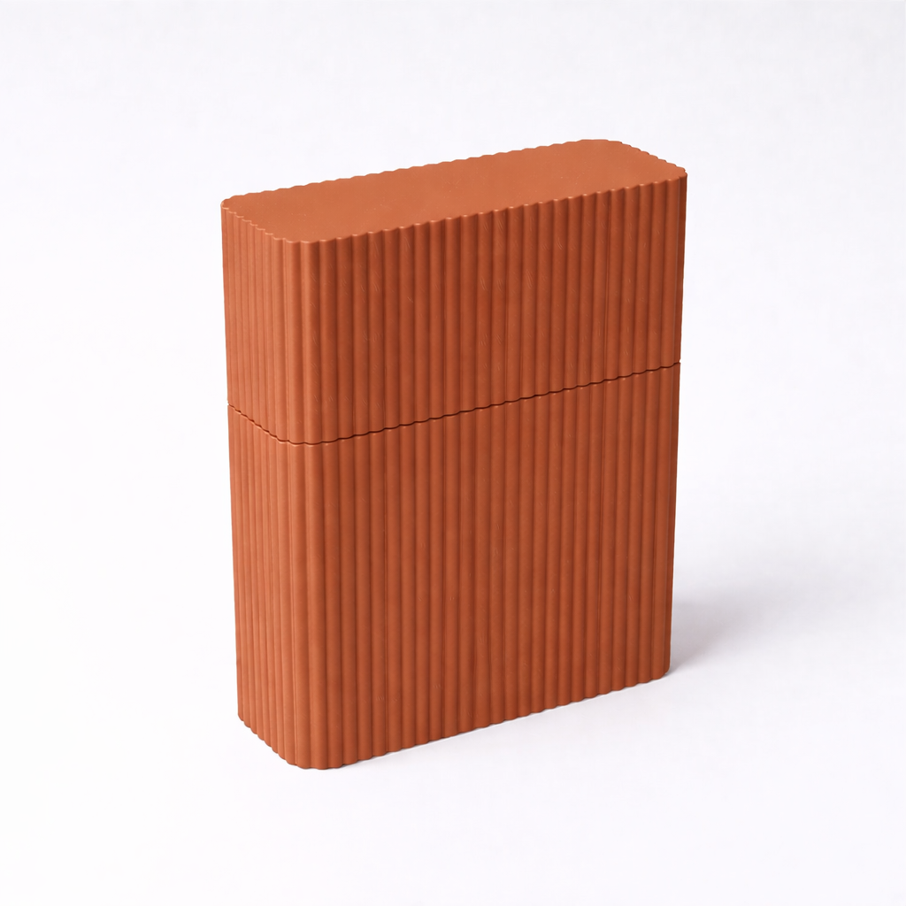 3D tiskan etui za karte TOWER terakota eleganten organizator za zaščito kartic