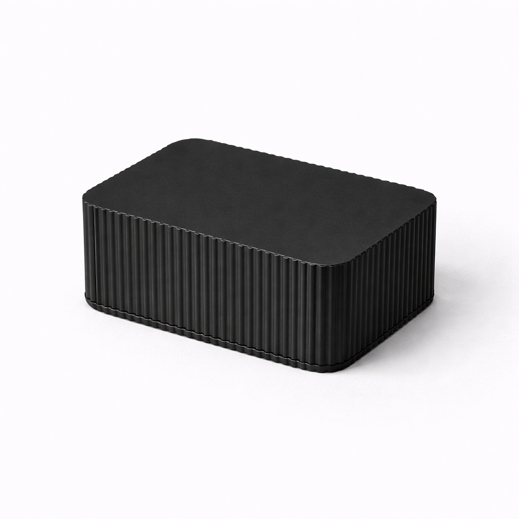 3D tiskan etui za karte UNO črn kompakten organizator kart
