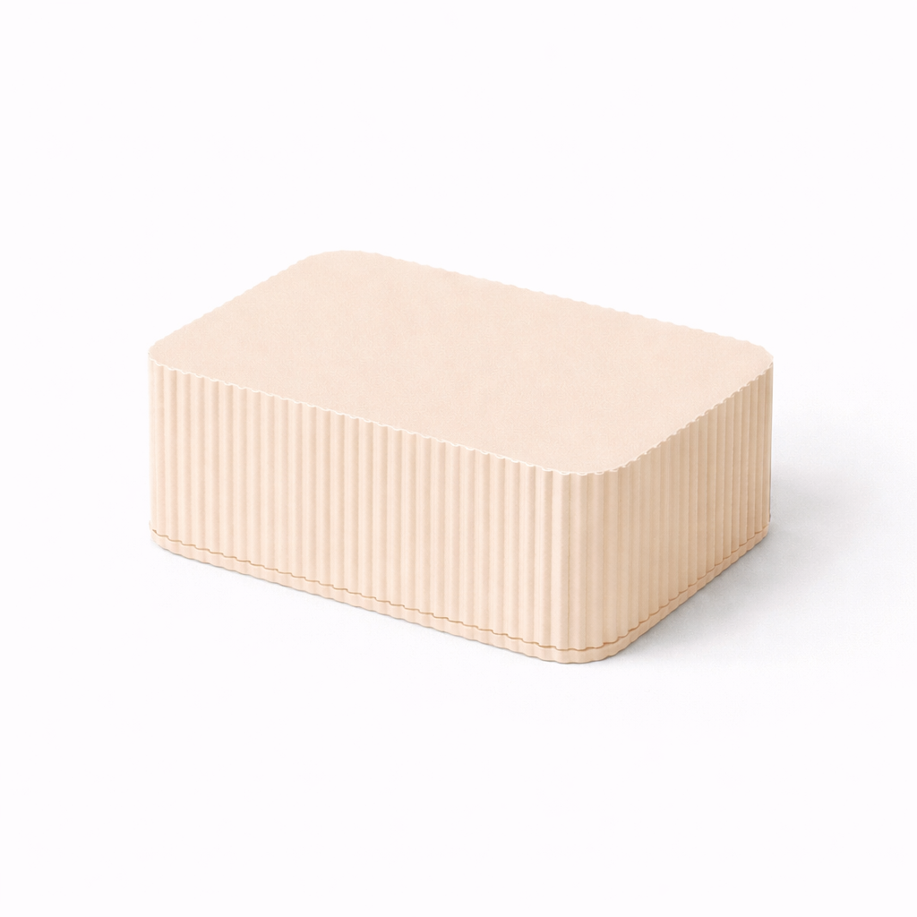3D tiskan etui za karte UNO bež kompakten organizator kart