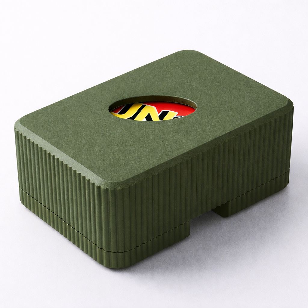 3D tiskan etui za karte VIEW zelen kompakten organizator kart