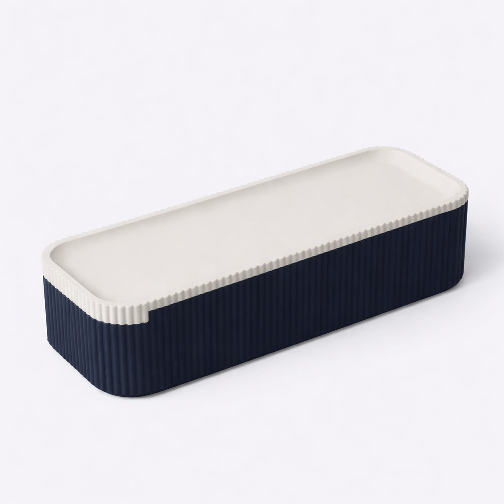 3D tiskan etui za pisala GRID moder organizator za pisala na mizi