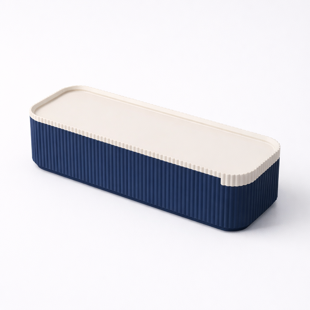 3D tiskan etui za pisala STACK moder modularni organizator za pisala