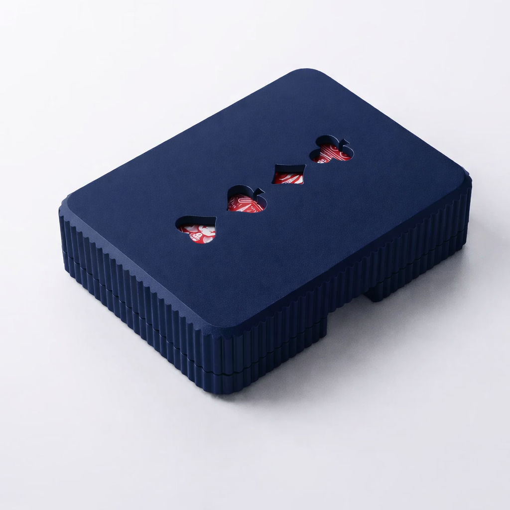 3D tiskan etui za karte ICON moder PLA organizer z odstranljivim pokrovom