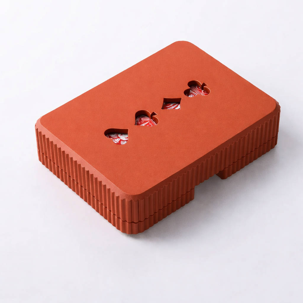 3D tiskan etui za karte ICON terakota PLA organizer z odstranljivim pokrovom