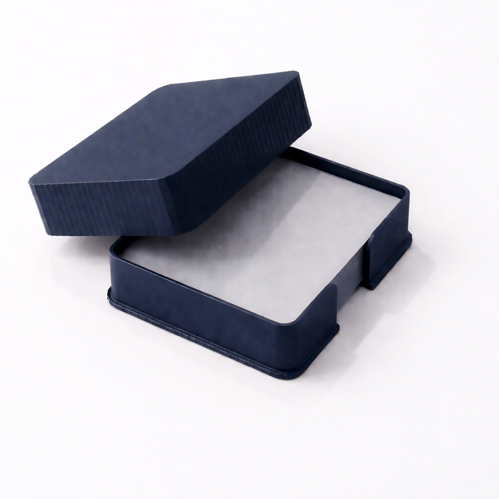 3D tiskan etui za karte CORE moder minimalističen organizer z pokrovom